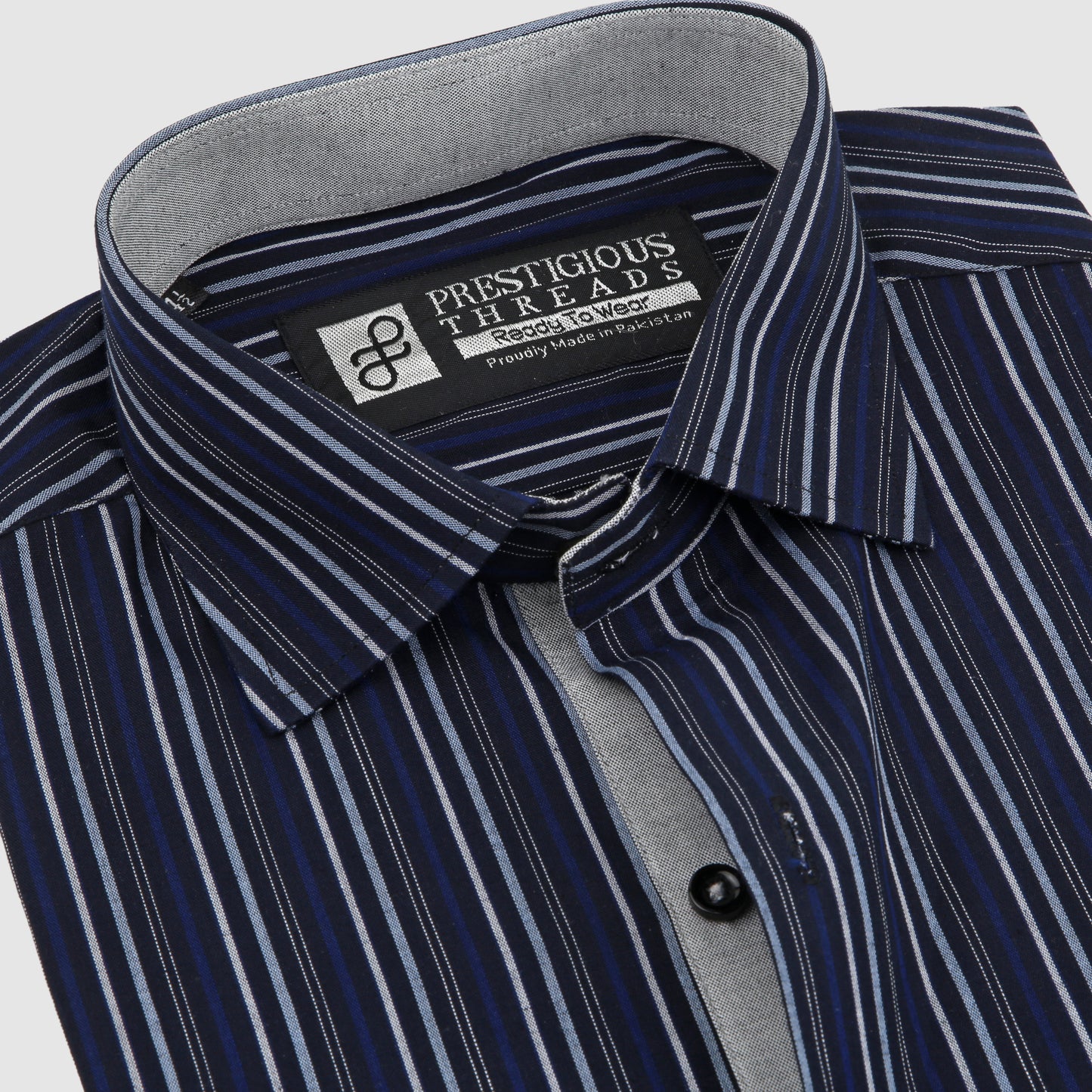 Dark Navy Multi Color Stripes