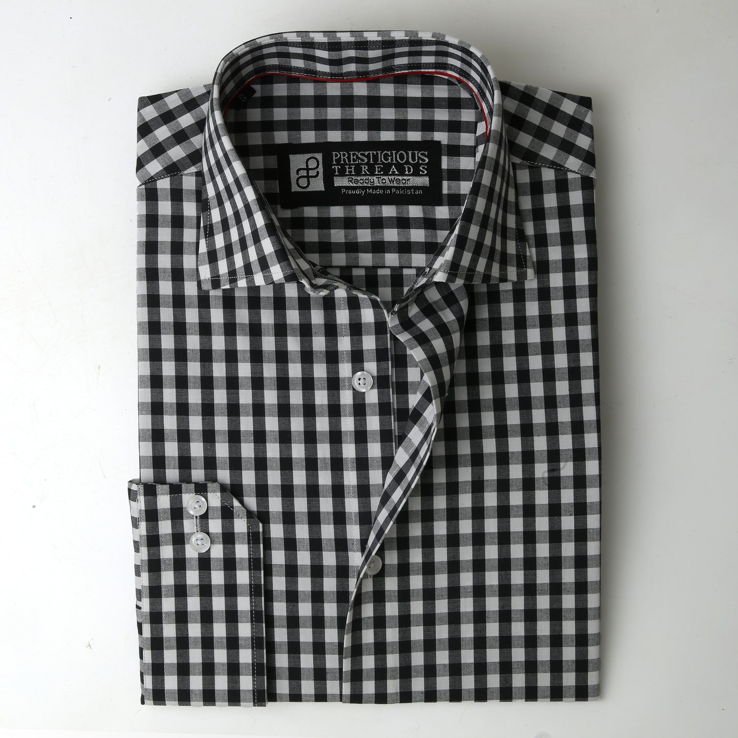 White & Black Gingham Checks
