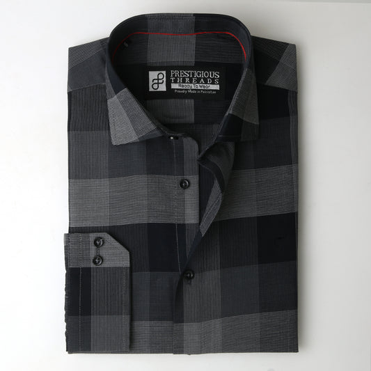 Grey Windowpane Checks
