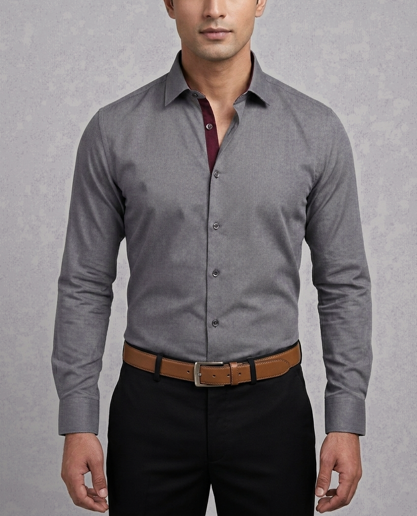 Metallic Grey In Semi Formal