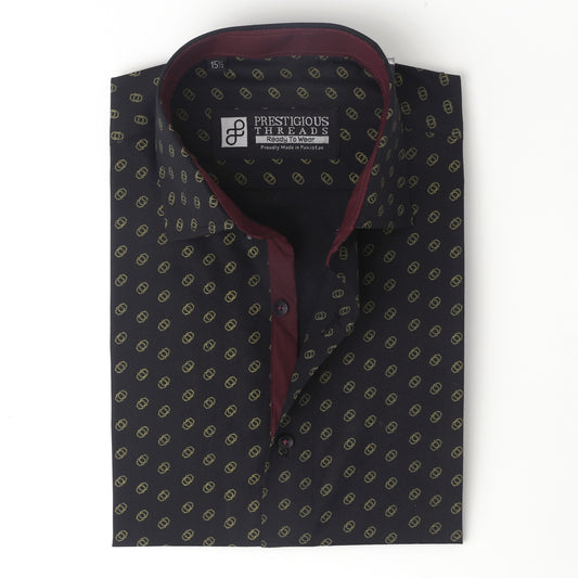 Black & Golden Printed