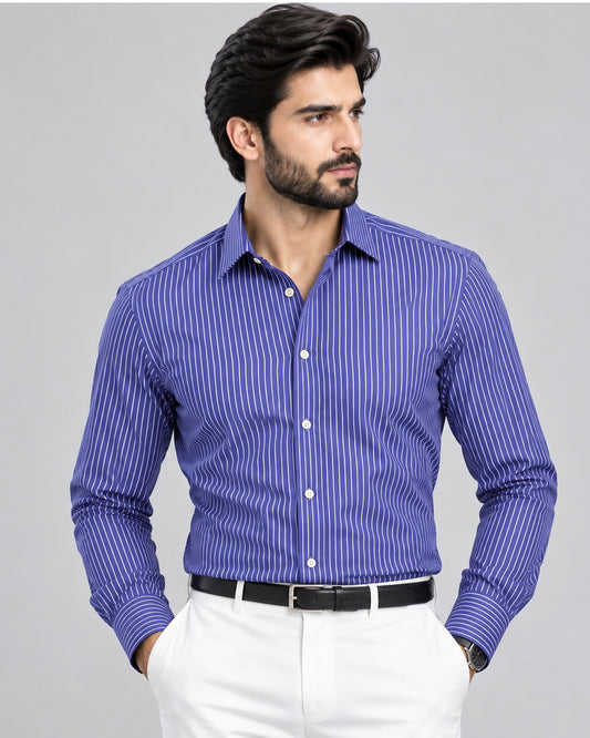 Blue & White Stripes
