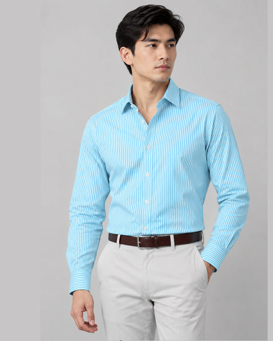 Aqua Green Stripes