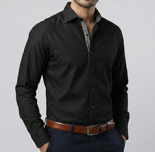 Charcoal Denim in Mercerized Finish