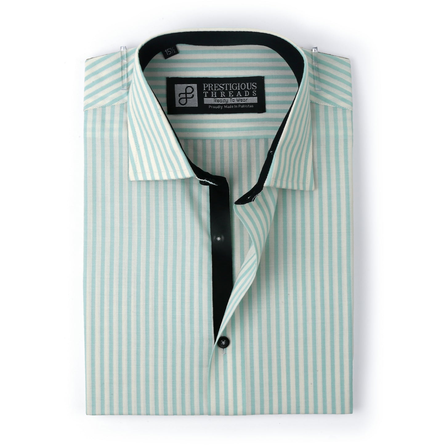 Sea Green & White Bengal Stripes