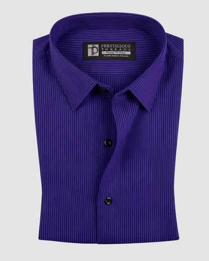 Purple In Pinstripes