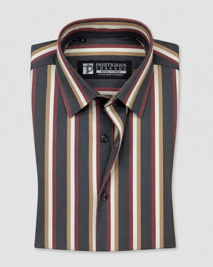 Dark Grey Multi Stripes