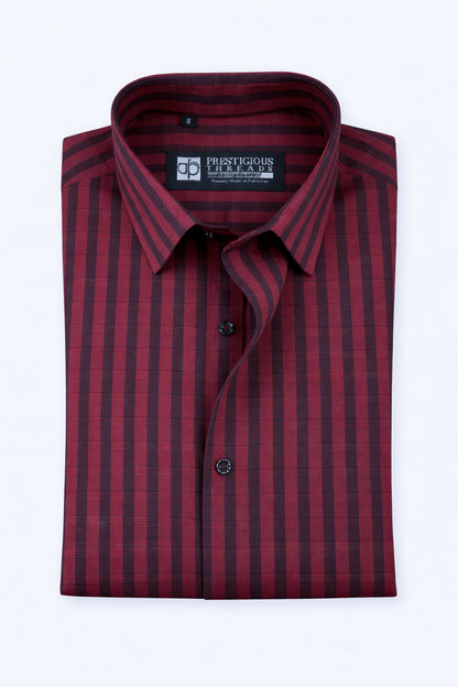 Maroon & Black Stripes