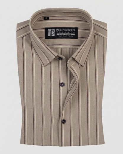 Light Brown Multi Stripes