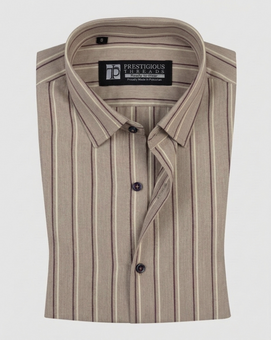 Light Brown Multi Stripes