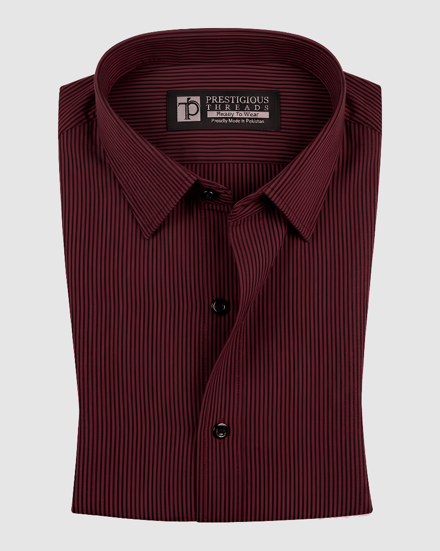 Maroon Pinstripes