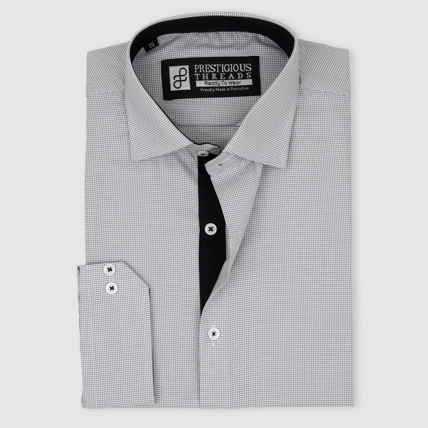 White & Grey Textured