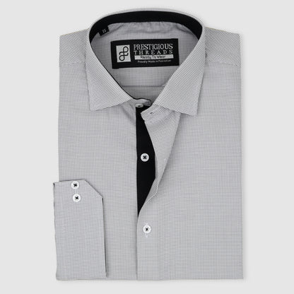 White & Grey Textured