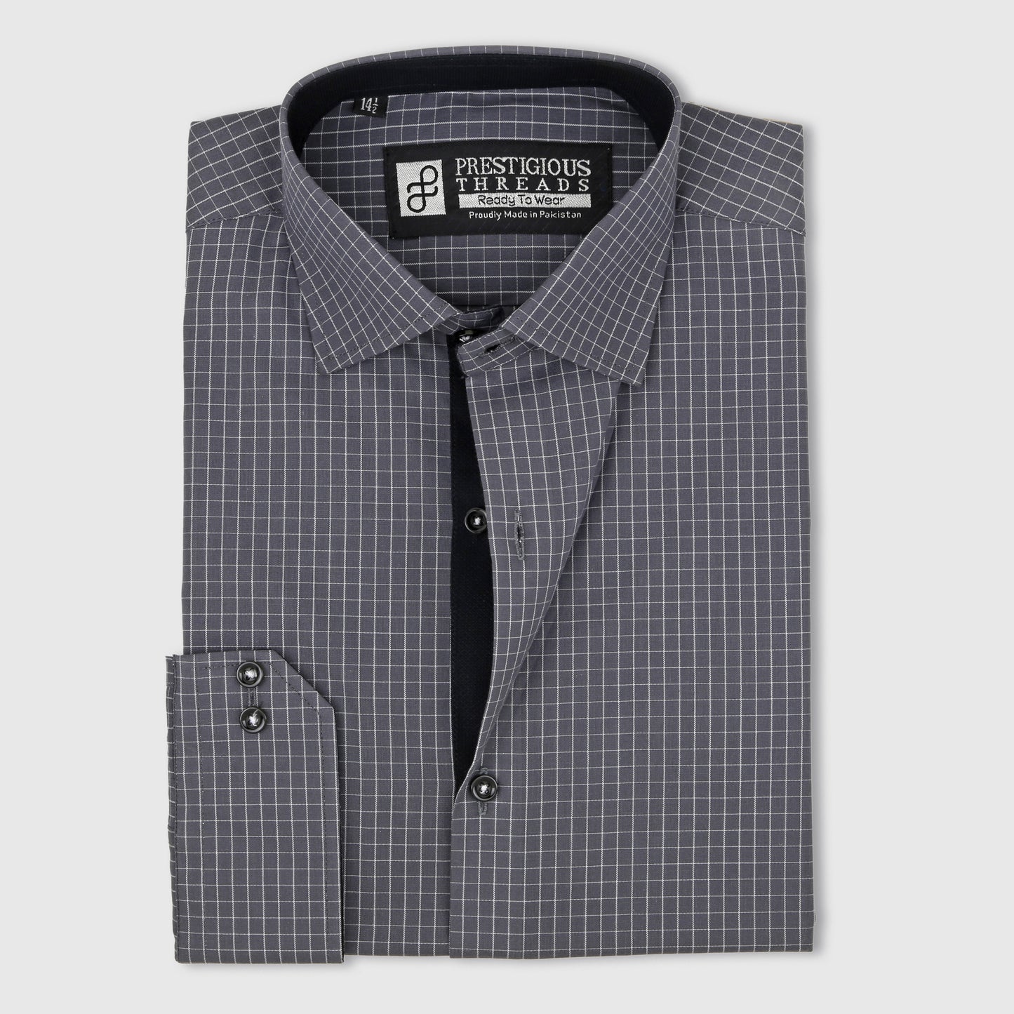 Grey & White Grid Checks