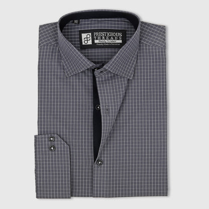 Grey & White Grid Checks