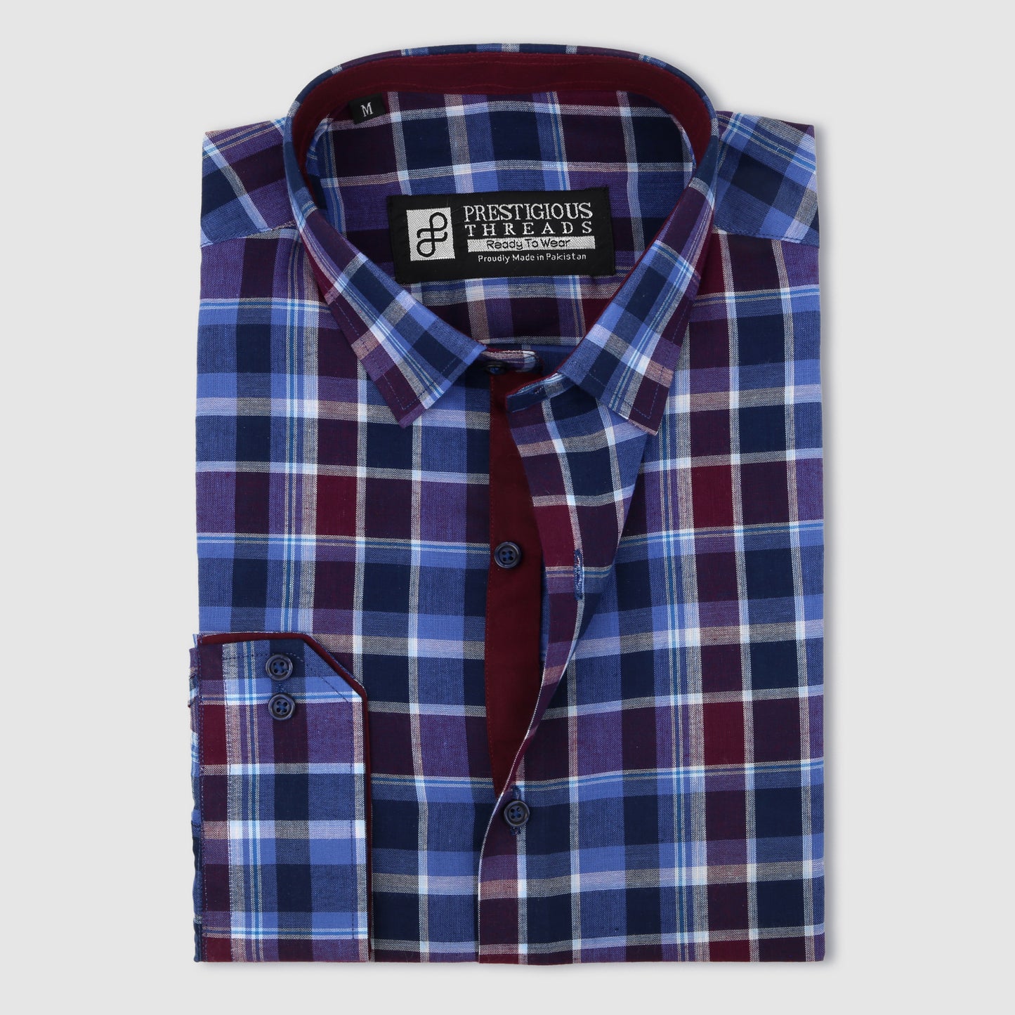 Blue Multi Color Checks