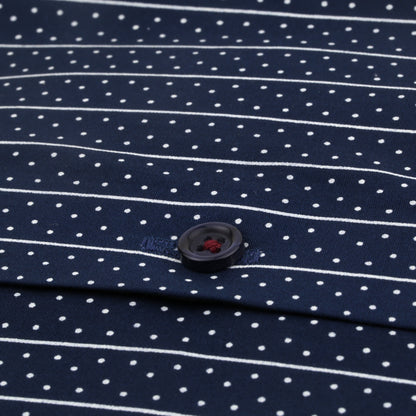 Navy Polka Dot