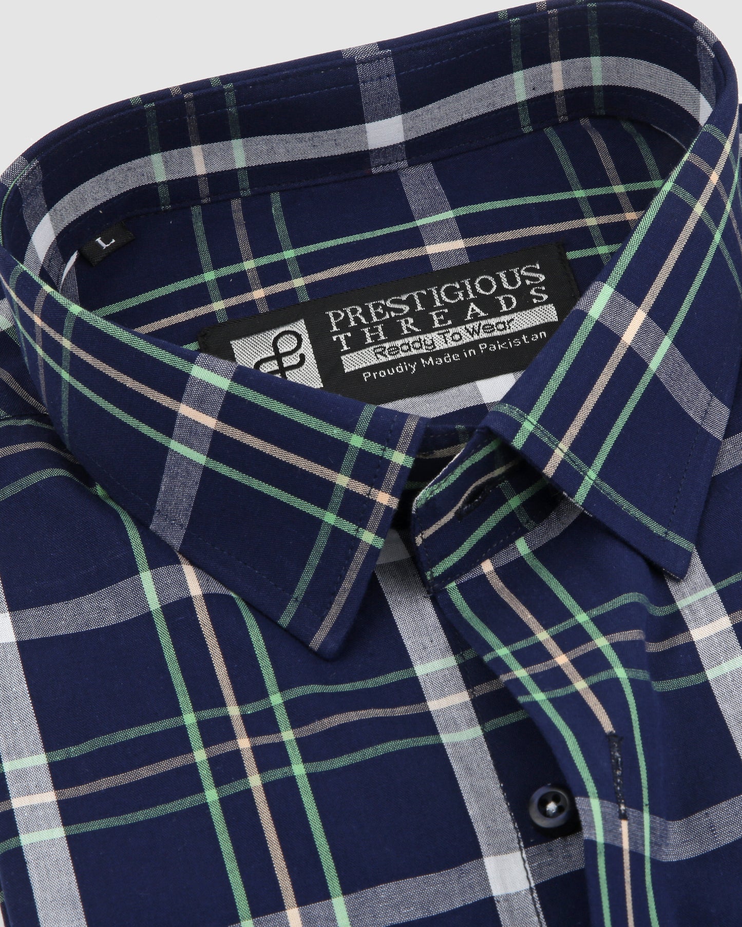 Navy Multi Color Checks