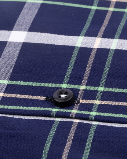 Navy Multi Color Checks