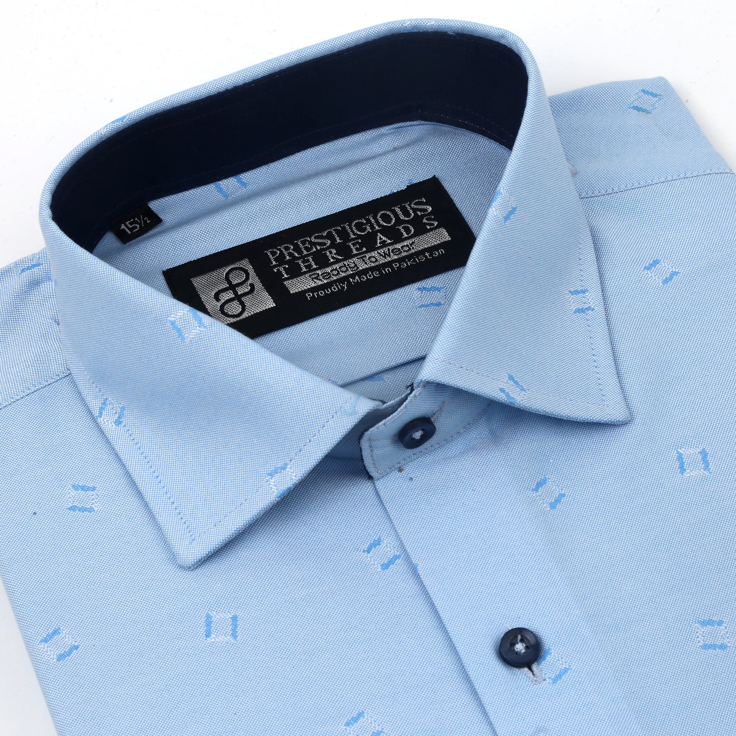 Light Blue Self Textured