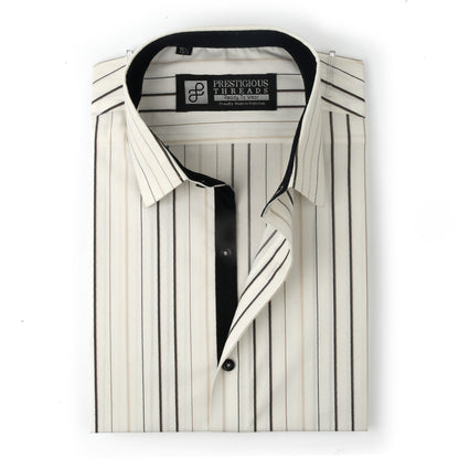 White & Brown Stripes