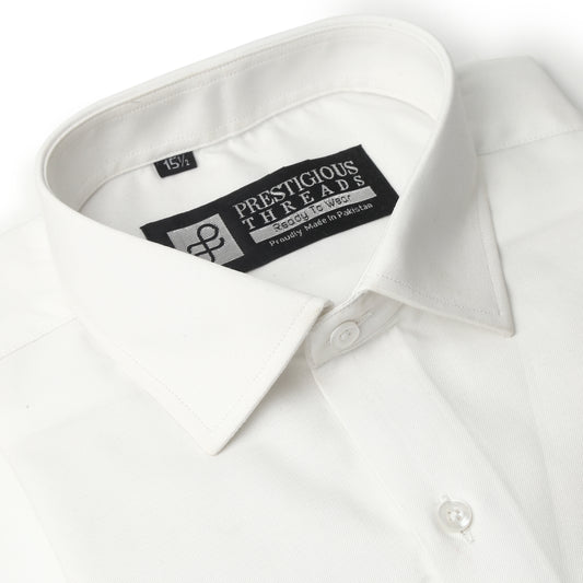 White Shirt Pinpoint Cotton