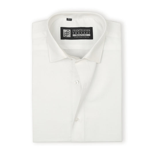 White Shirt Pinpoint Cotton