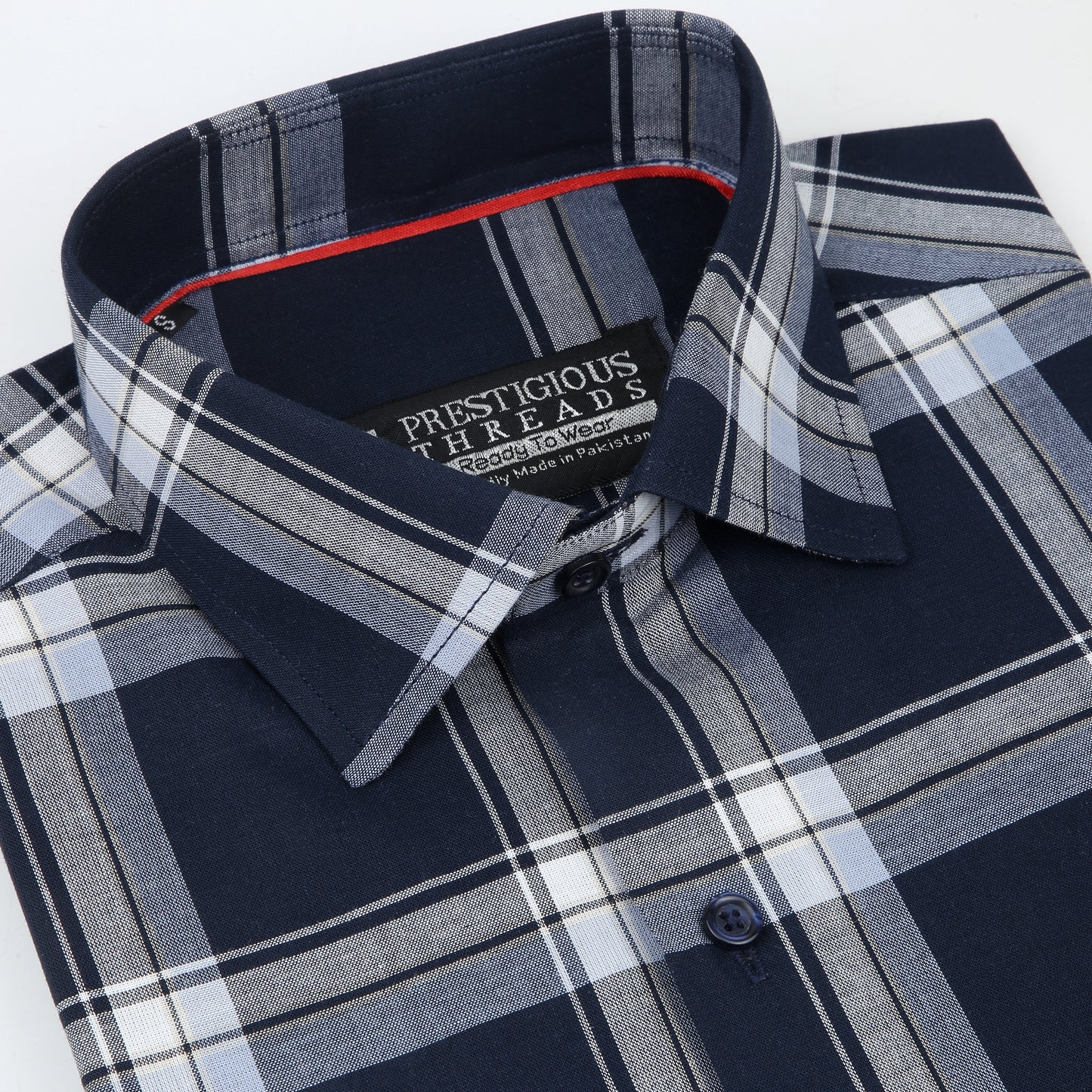 Navy & Grey Tartan Checks