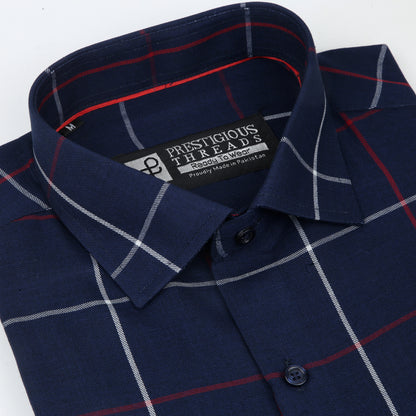 Classic Navy Blue Checks