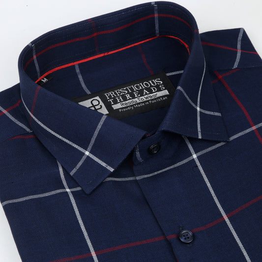 Classic Navy Blue Checks