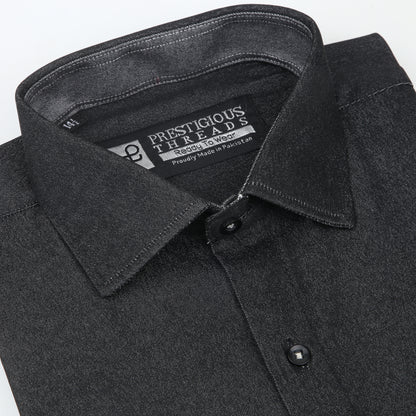 Charcoal Denim in Mercerized Finish