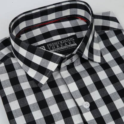 Black & White Gingham Checks