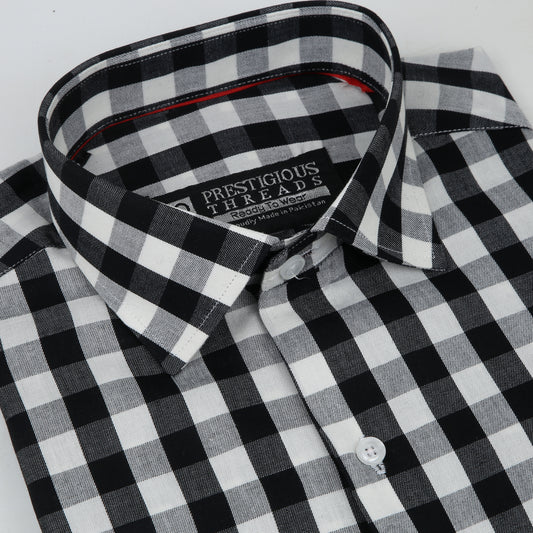 Black & White Gingham Checks