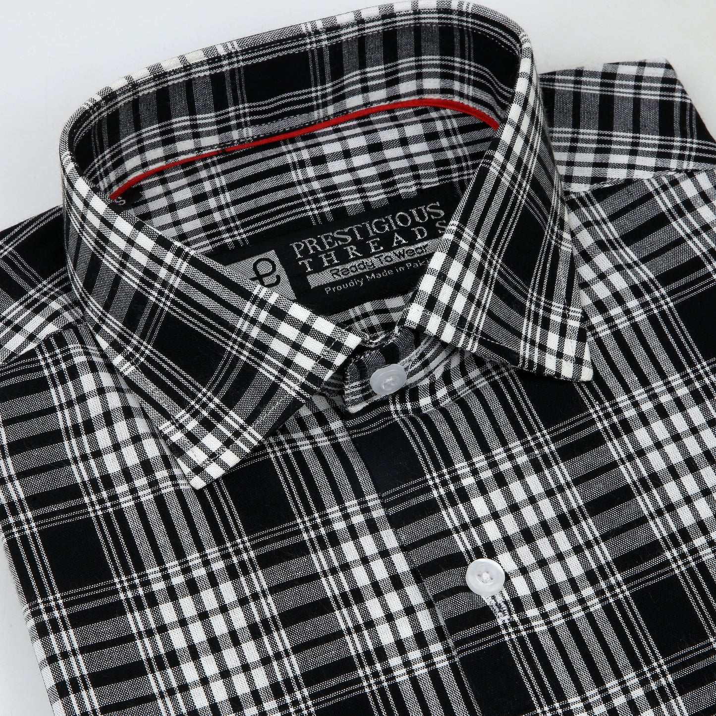 Black & White Plaid Checks