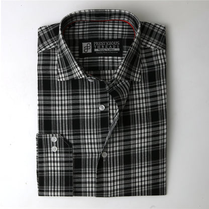 Black & White Plaid Checks