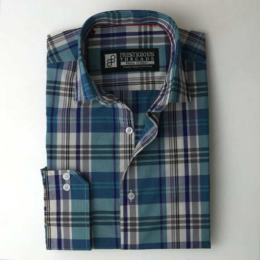 Sea Green Madras Checks