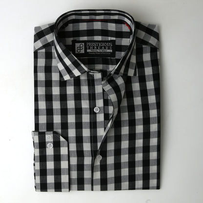 Black & White Gingham Checks