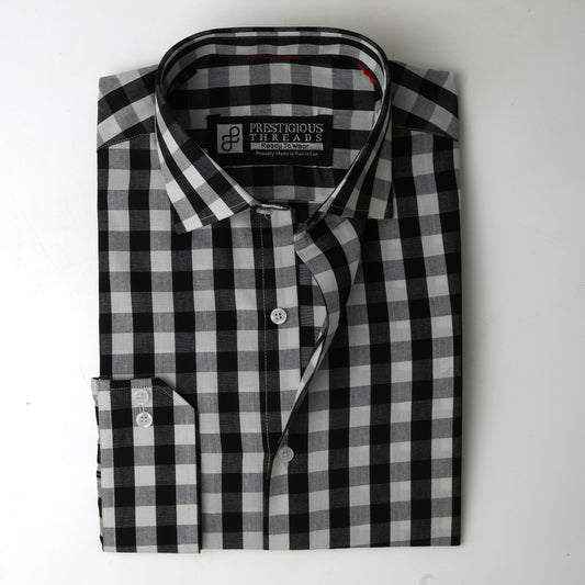Black & White Gingham Checks