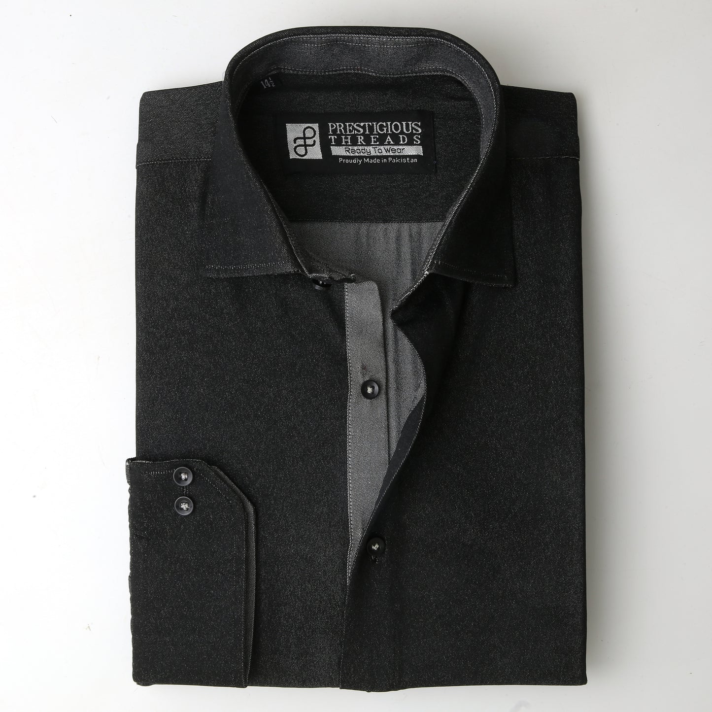 Charcoal Denim in Mercerized Finish