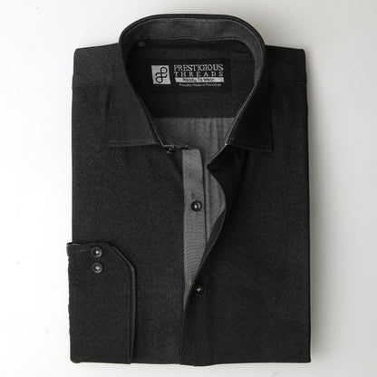 Charcoal Denim in Mercerized Finish