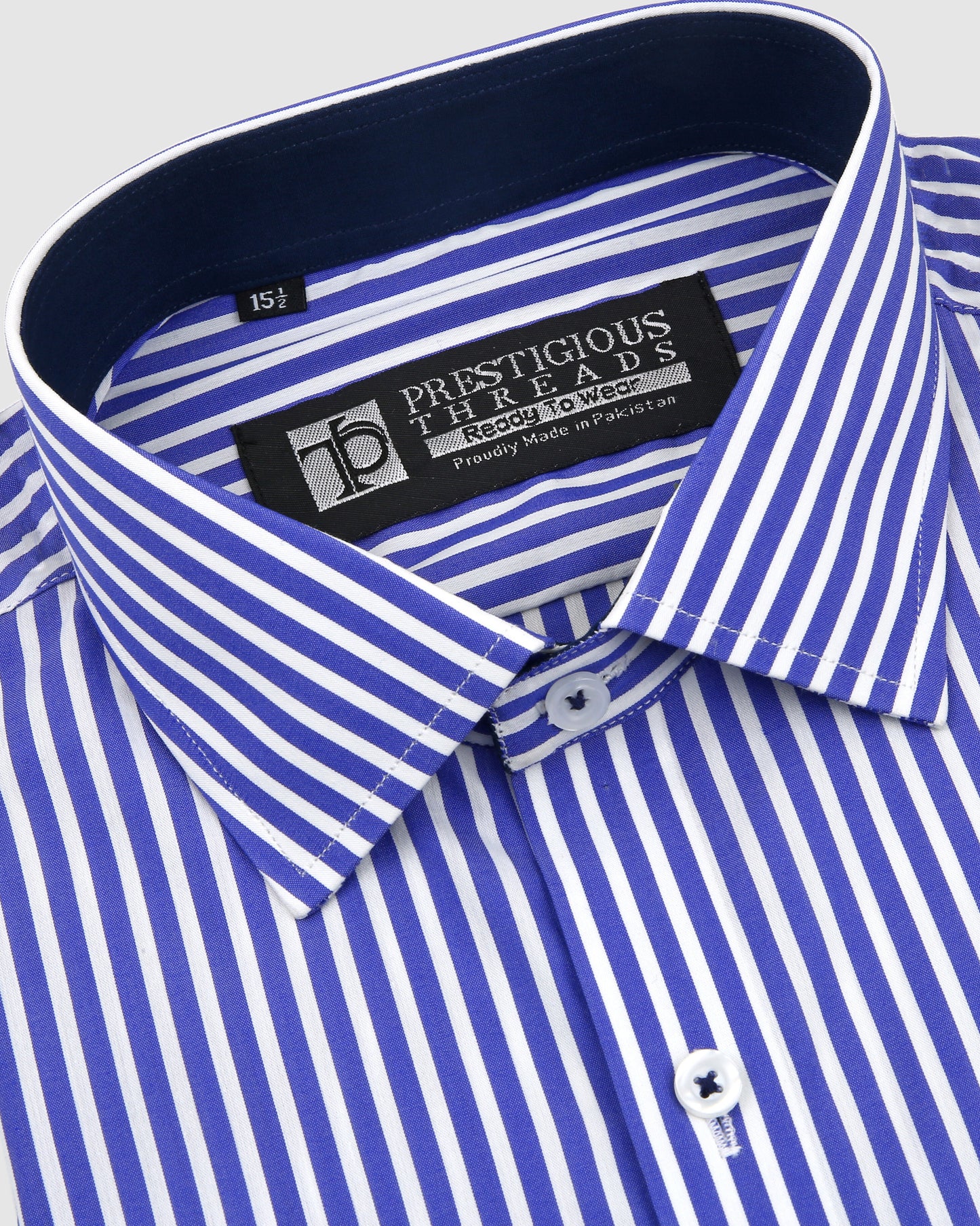 White & Blue Bengal Stripes