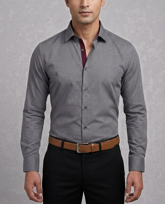 Metallic Grey In Semi Formal