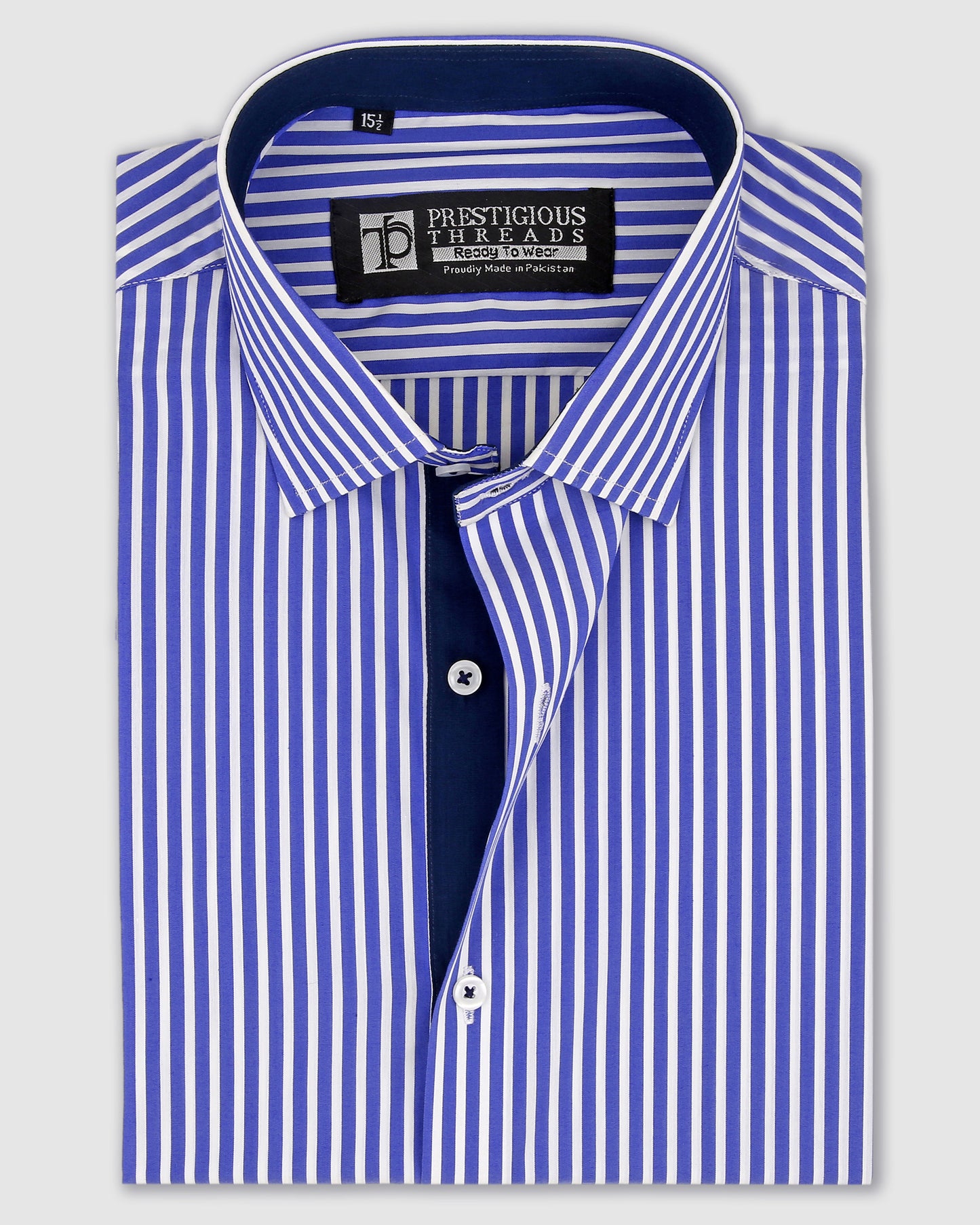 White & Blue Bengal Stripes