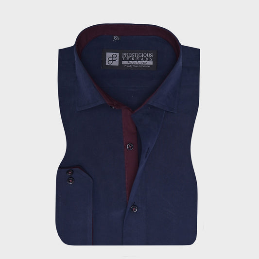 Navy in Peach Stonewash