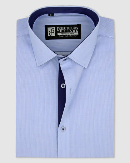 Light Blue In Pinstripes