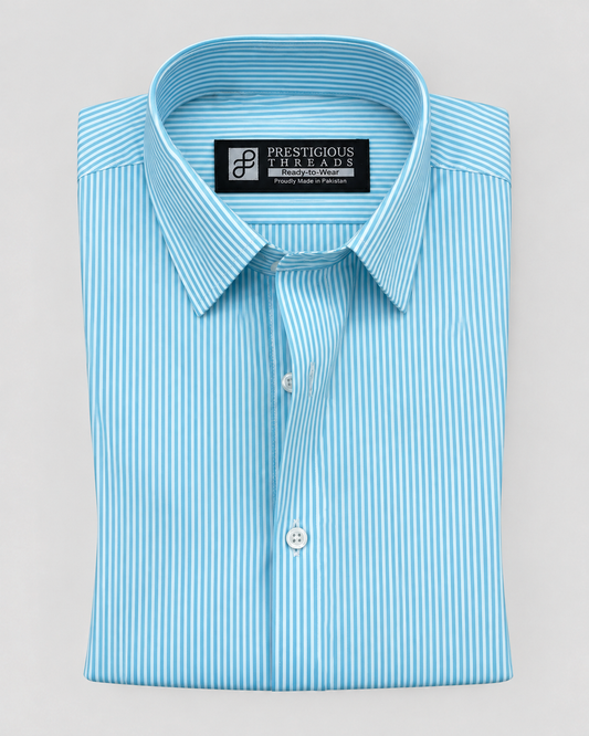 Aqua Green Stripes